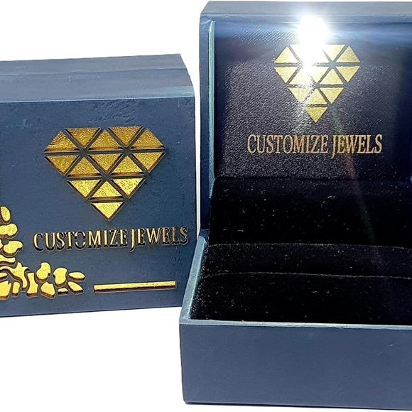 14k White Gold 2.30 Carat Round Cut Moissanite Hidden Halo Engagement Ring - Picture 7 of 7